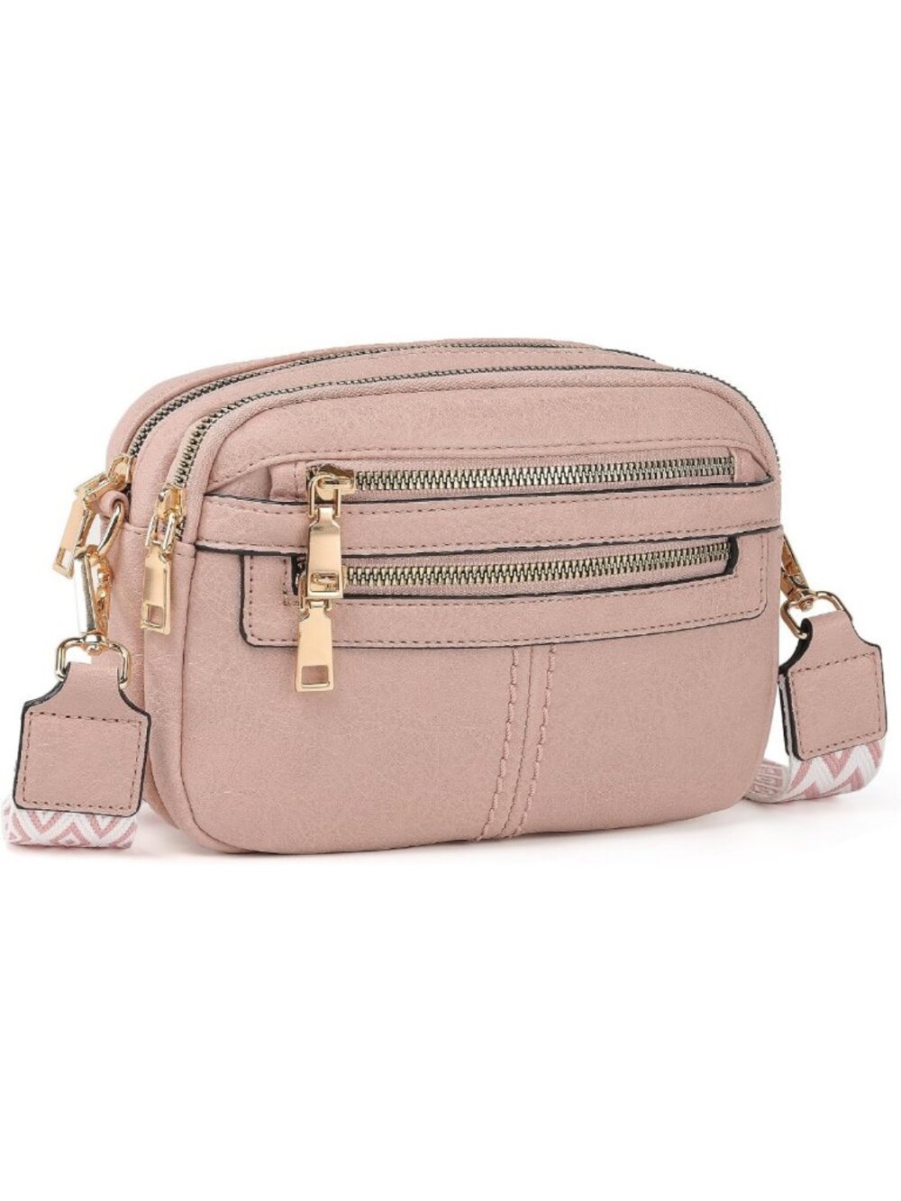 Stylish Vegan Leather Crossbody Bag for Women - 6-Pocket Travel Purse & Gift - Picture 7 of 7